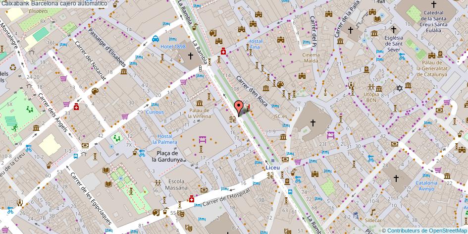 mapa Caixabank cajero automático Barcelona