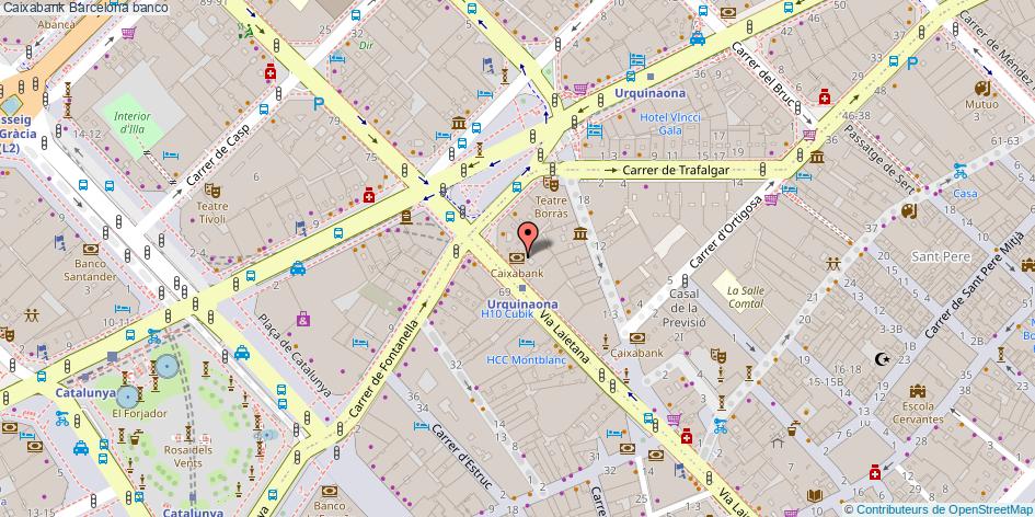 mapa Caixabank banco Barcelona