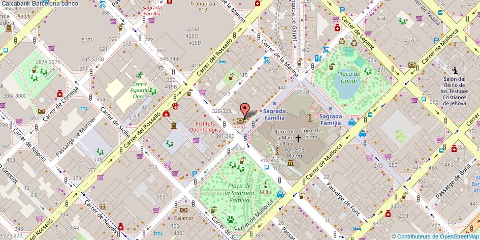 mapa Caixabank banco Barcelona