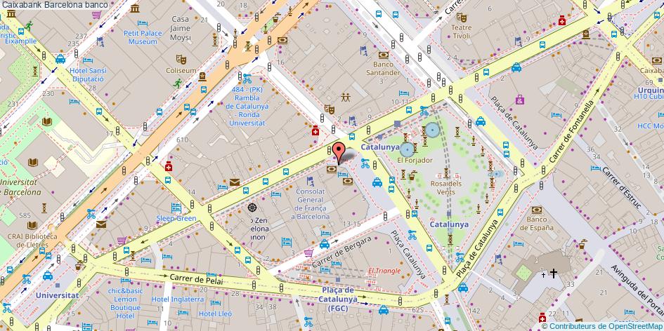 mapa Caixabank banco Barcelona