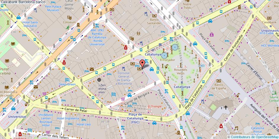 mapa Caixabank banco Barcelona