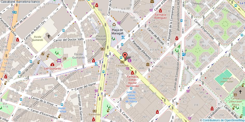 mapa Caixabank banco Barcelona