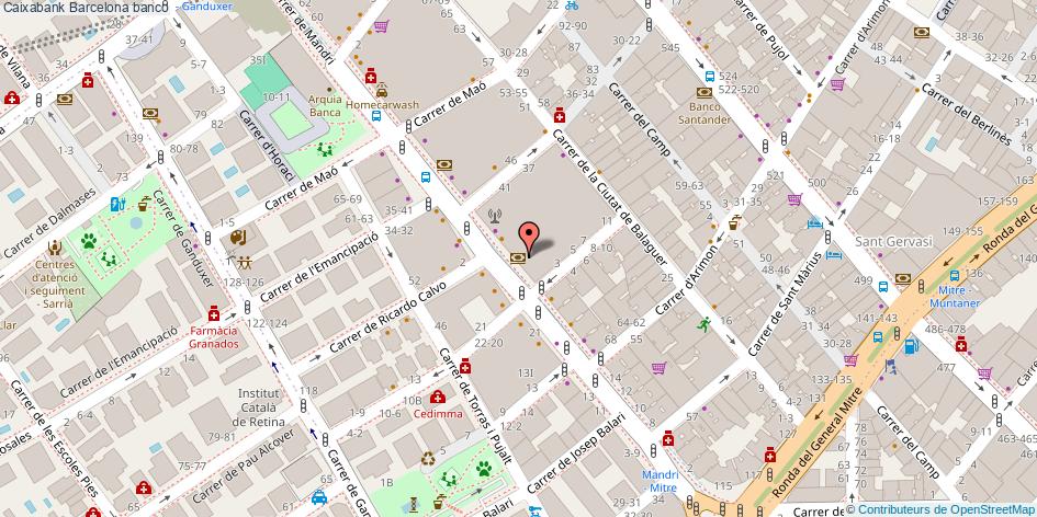 mapa Caixabank banco Barcelona