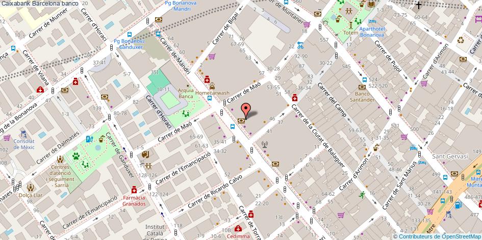 mapa Caixabank banco Barcelona