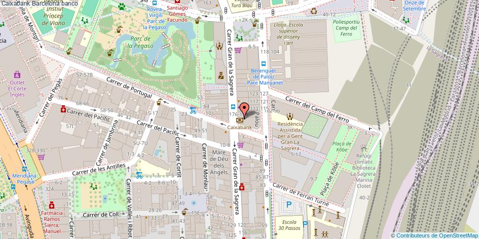 mapa Caixabank banco Barcelona