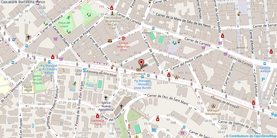 mapa Caixabank banco Barcelona