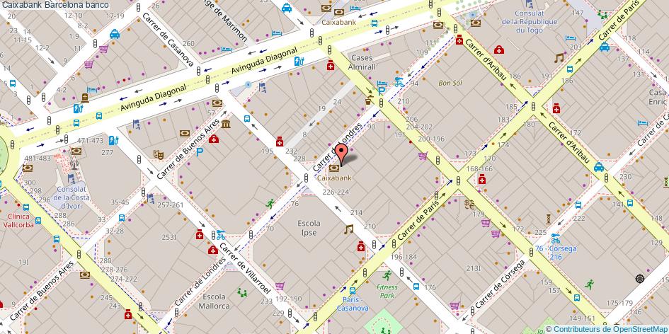 mapa Caixabank banco Barcelona