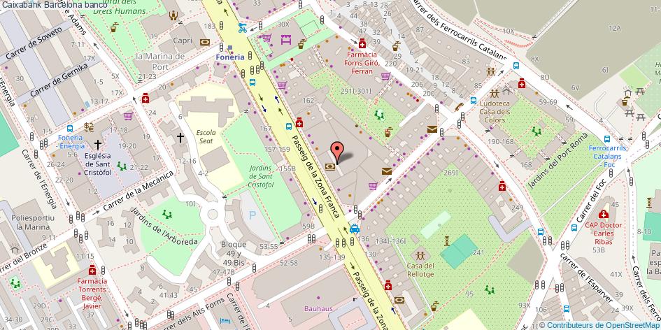 mapa Caixabank banco Barcelona