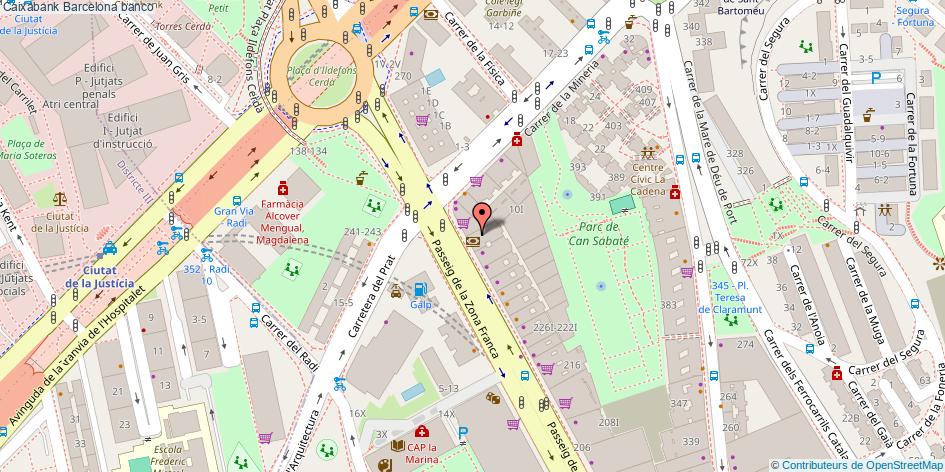 mapa Caixabank banco Barcelona