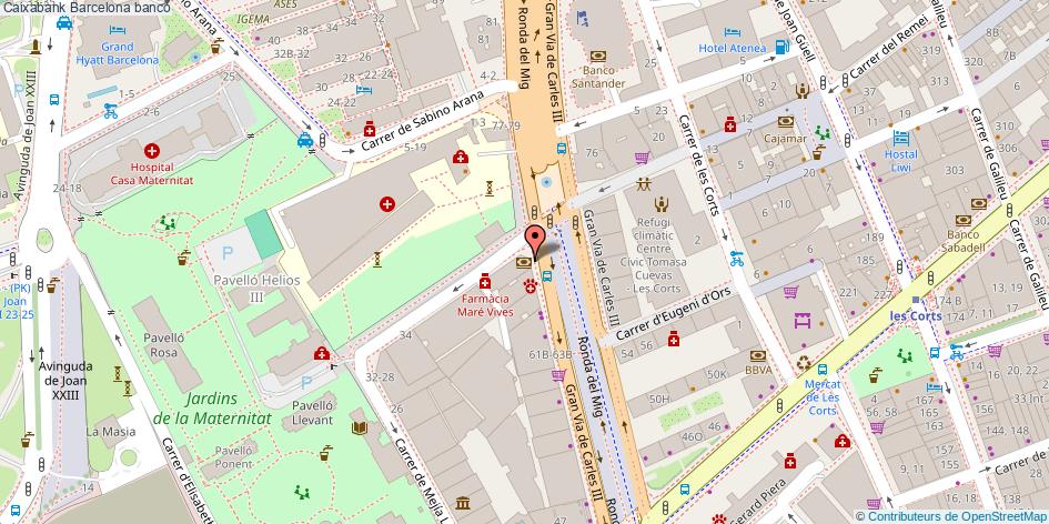 mapa Caixabank banco Barcelona