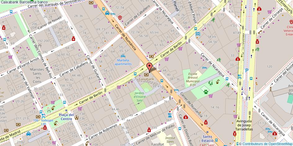 mapa Caixabank banco Barcelona
