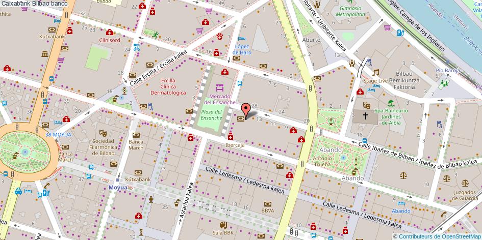 mapa Caixabank banco Bilbao
