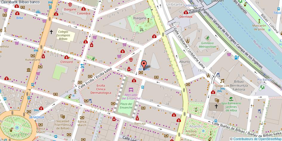mapa Caixabank banco Bilbao