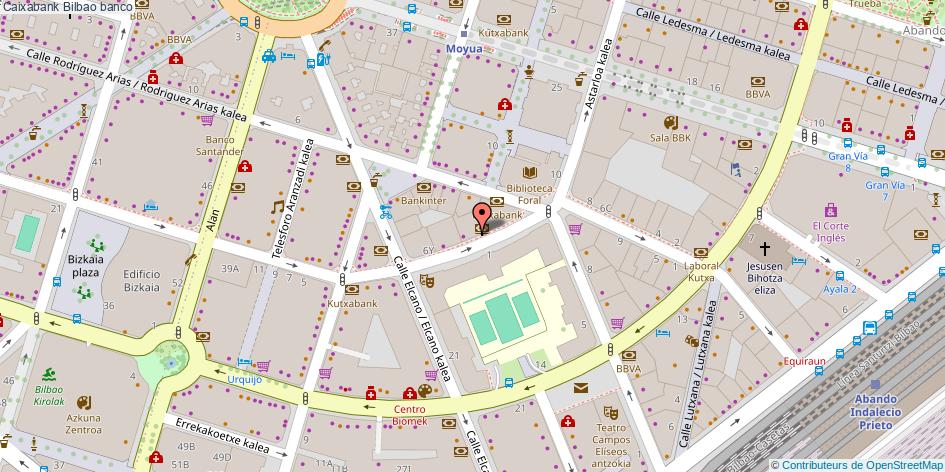 mapa Caixabank banco Bilbao