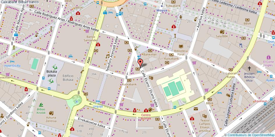 mapa Caixabank banco Bilbao