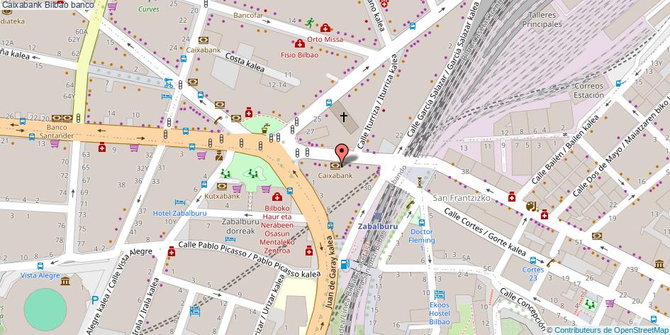 mapa Caixabank banco Bilbao