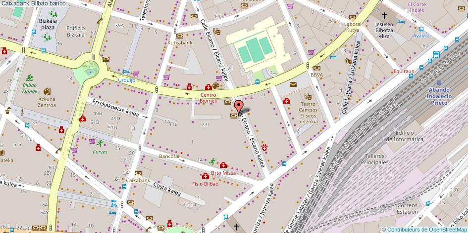 mapa Caixabank banco Bilbao