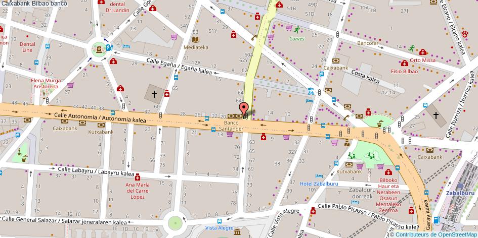 mapa Caixabank banco Bilbao