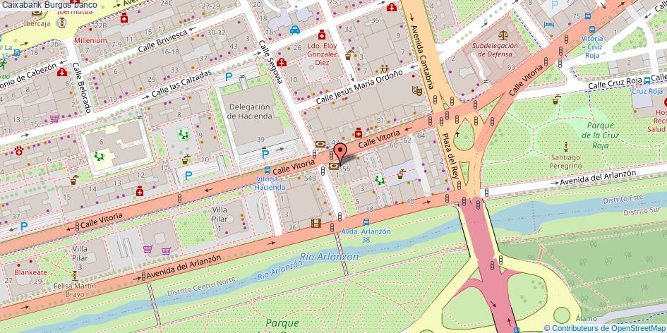 mapa Caixabank banco Burgos