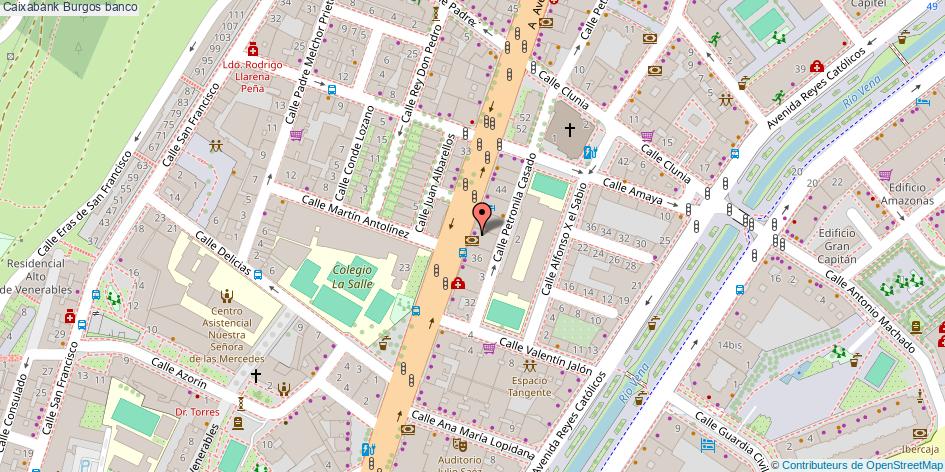 mapa Caixabank banco Burgos