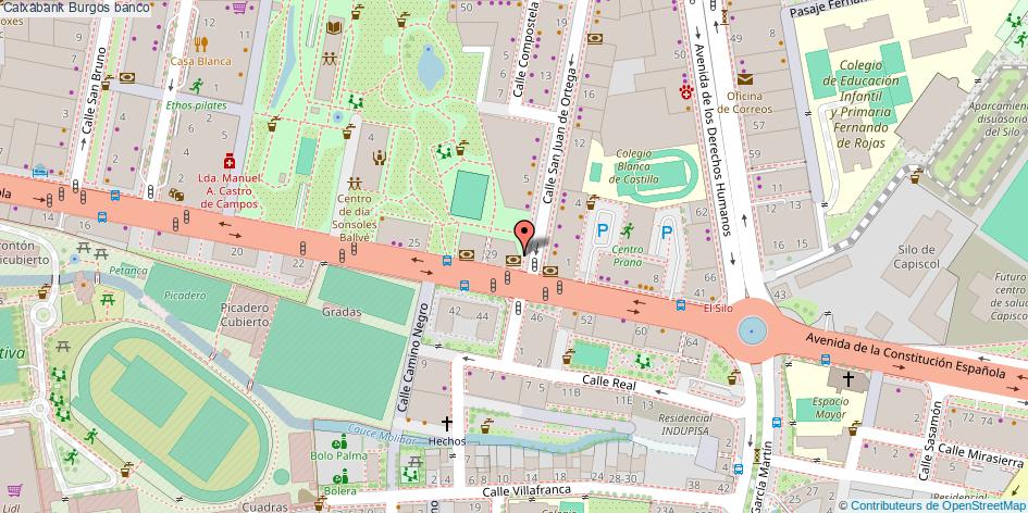 mapa Caixabank banco Burgos