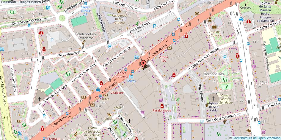 mapa Caixabank banco Burgos
