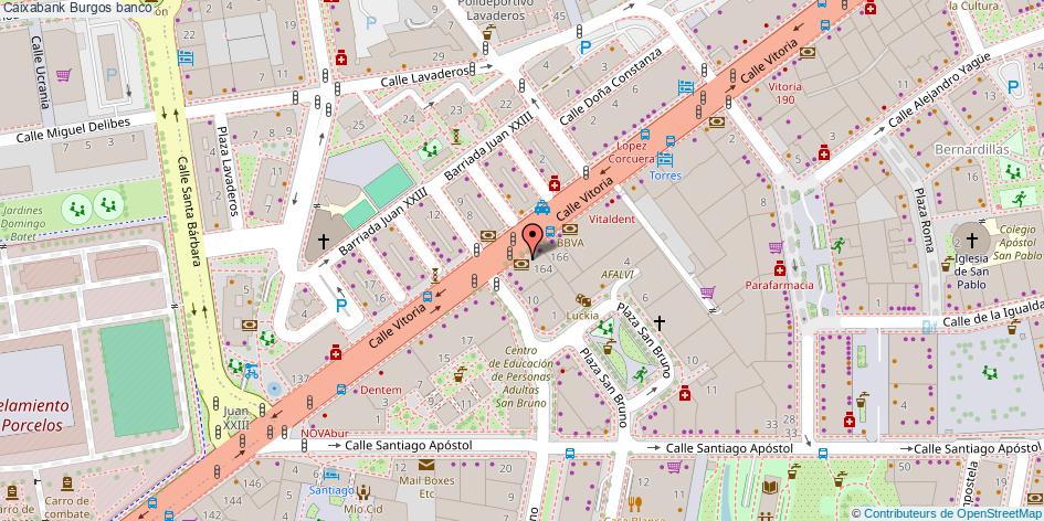 mapa Caixabank banco Burgos
