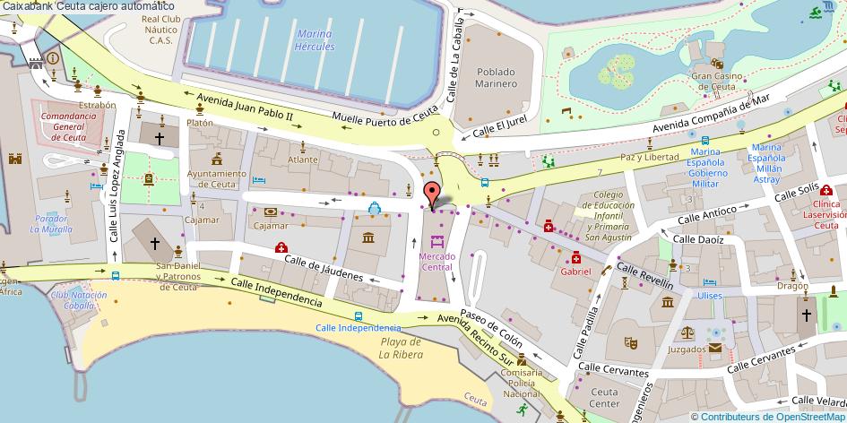 mapa Caixabank cajero automático Ceuta