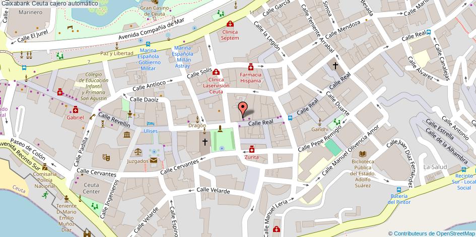 mapa Caixabank cajero automático Ceuta