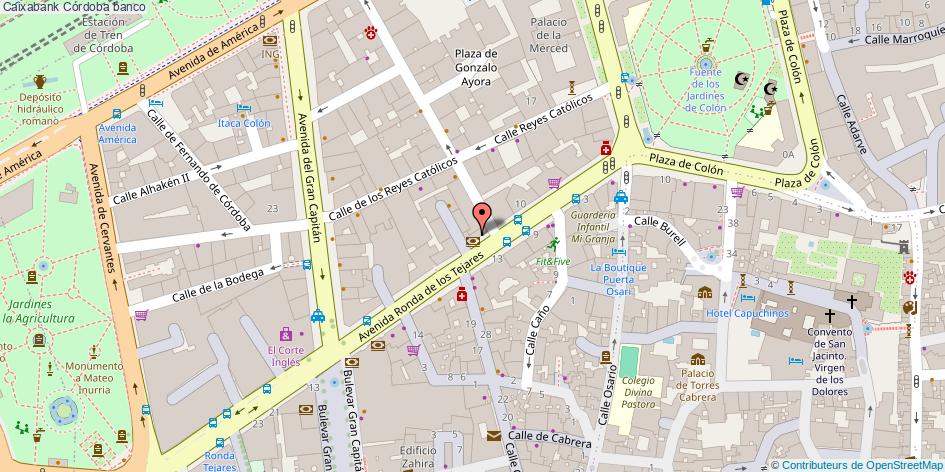 mapa Caixabank banco Córdoba