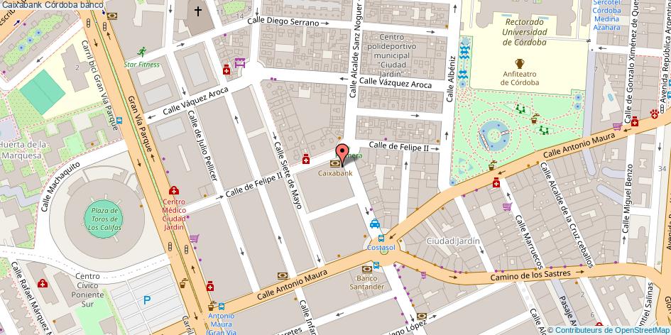 mapa Caixabank banco Córdoba