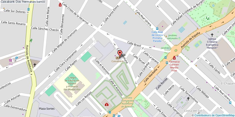 mapa Caixabank banco Dos Hermanas