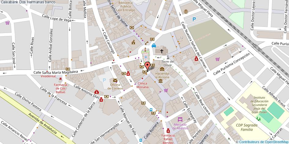 mapa Caixabank banco Dos Hermanas