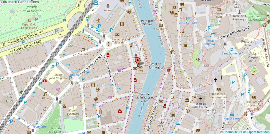 mapa Caixabank banco Girona