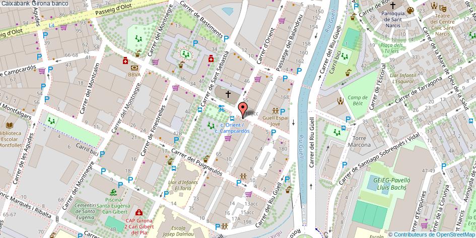 mapa Caixabank banco Girona