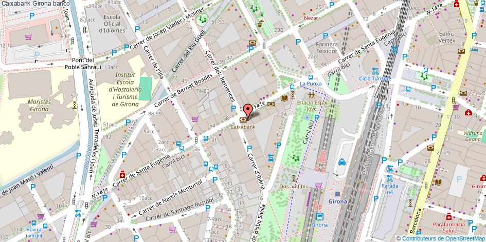 mapa Caixabank banco Girona