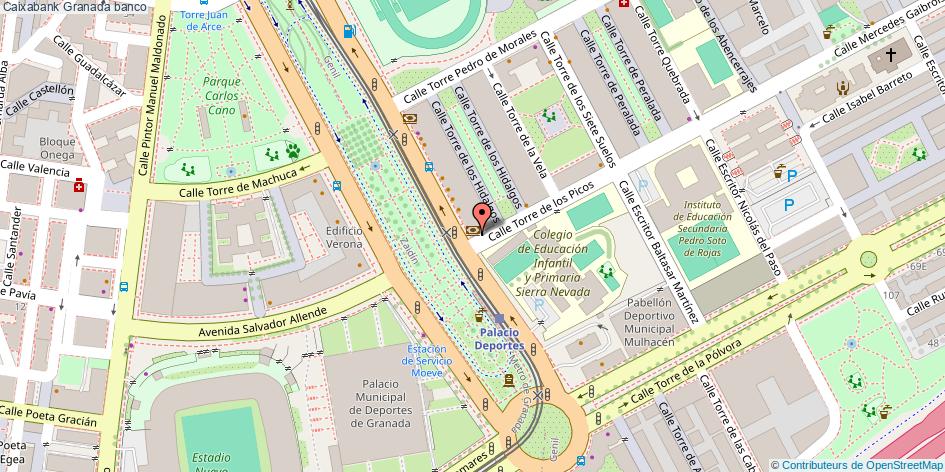 mapa Caixabank banco Granada