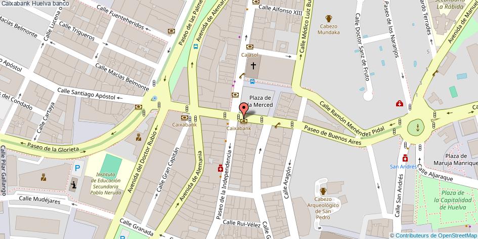 mapa Caixabank banco Huelva