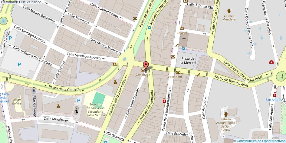 mapa Caixabank banco Huelva