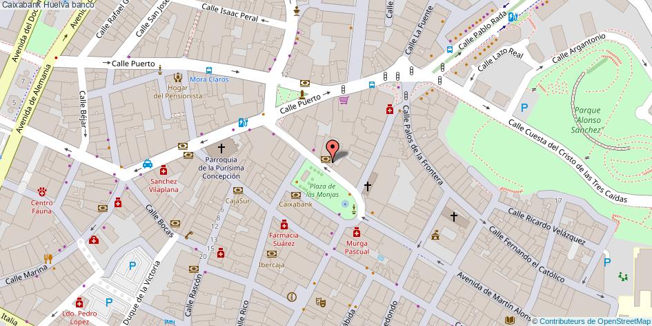 mapa Caixabank banco Huelva