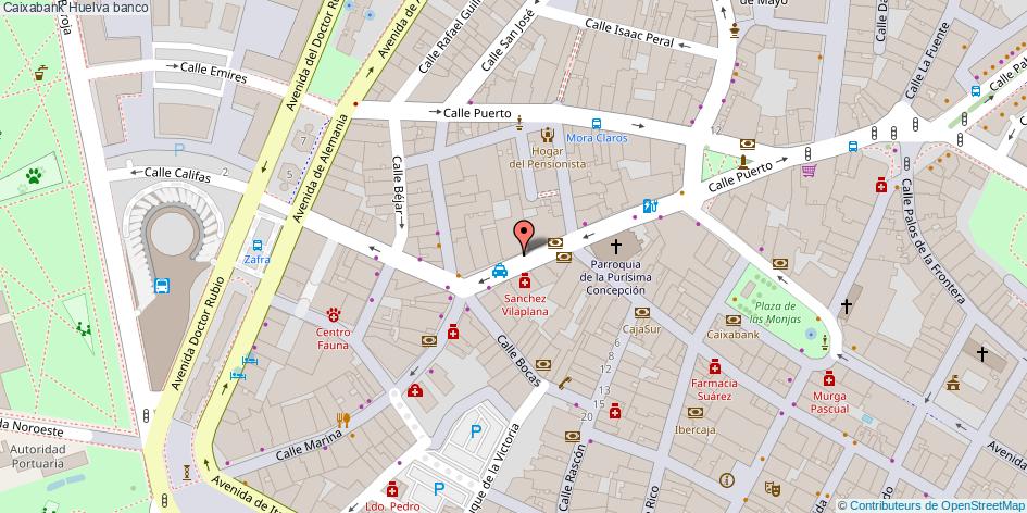 mapa Caixabank banco Huelva
