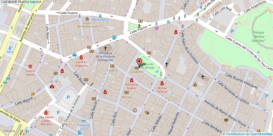 mapa Caixabank banco Huelva