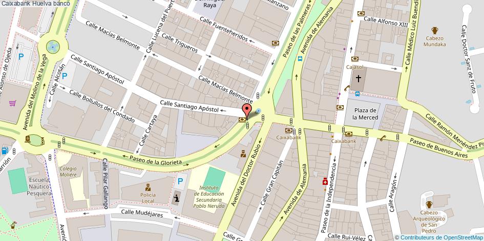 mapa Caixabank banco Huelva