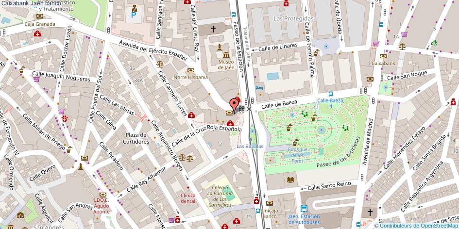 mapa Caixabank banco Jaén