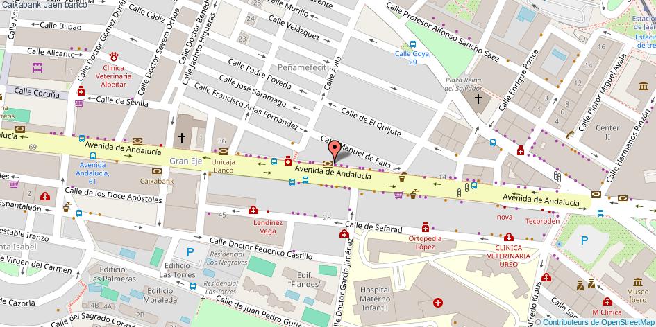 mapa Caixabank banco Jaén