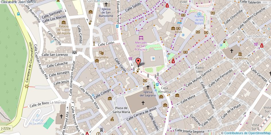 mapa Caixabank banco Jaén