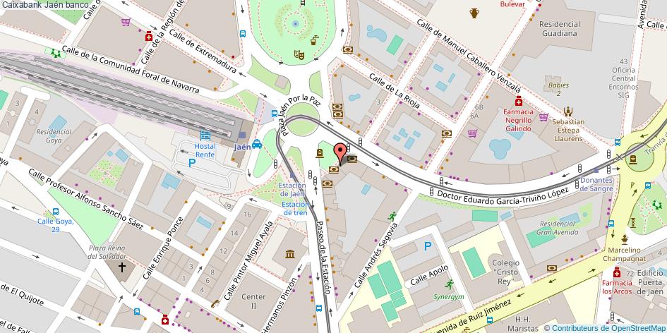 mapa Caixabank banco Jaén