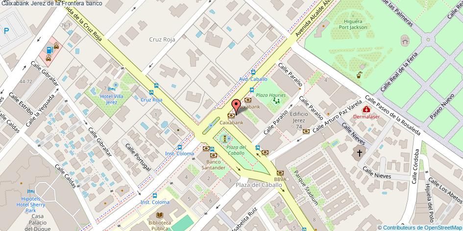 mapa Caixabank banco Jerez de la Frontera