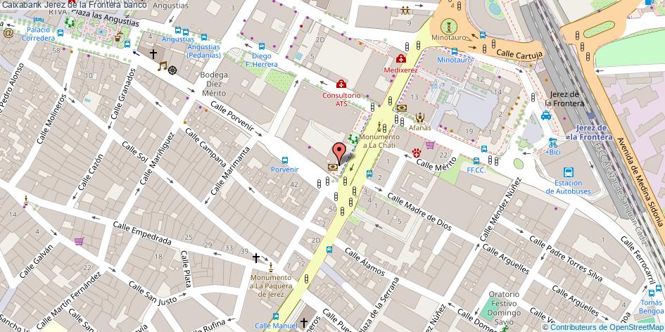 mapa Caixabank banco Jerez de la Frontera