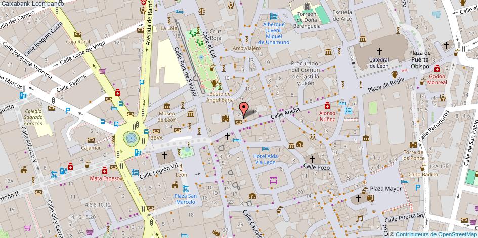 mapa Caixabank banco León